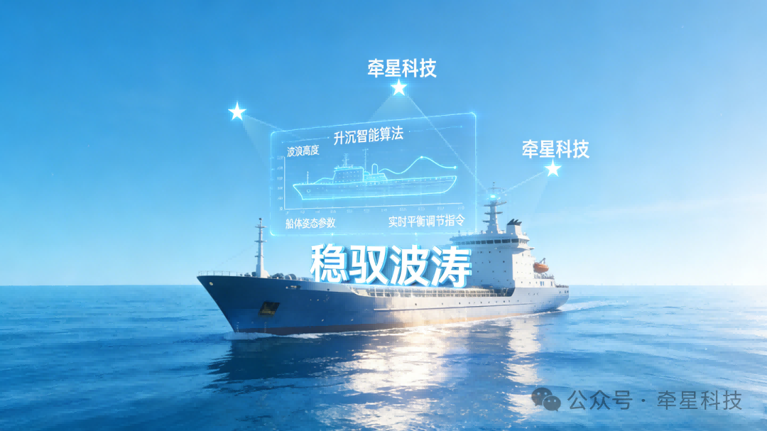 稳驭波涛，牵星科技升沉智能算法，守护海洋航行与作业安全！